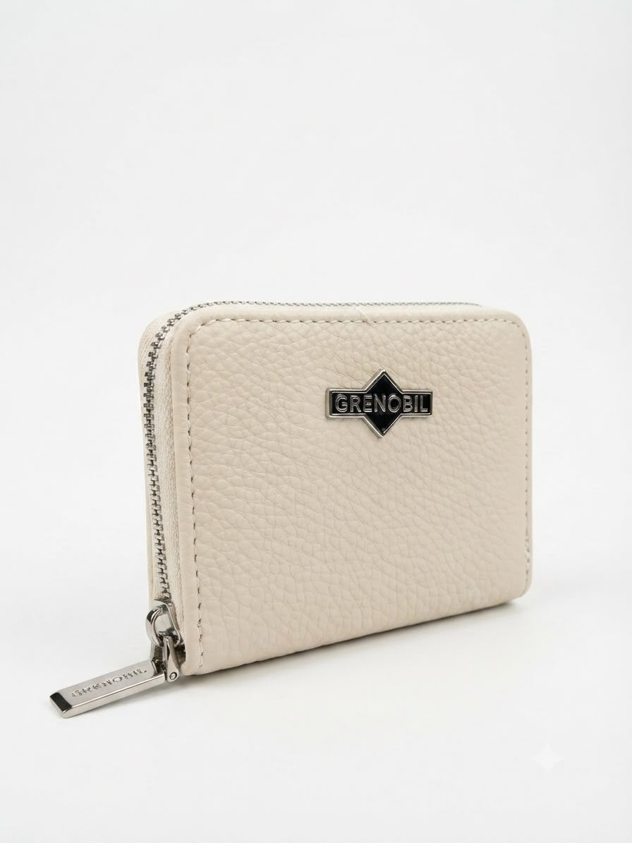 Cartera Dama compacta color marfil