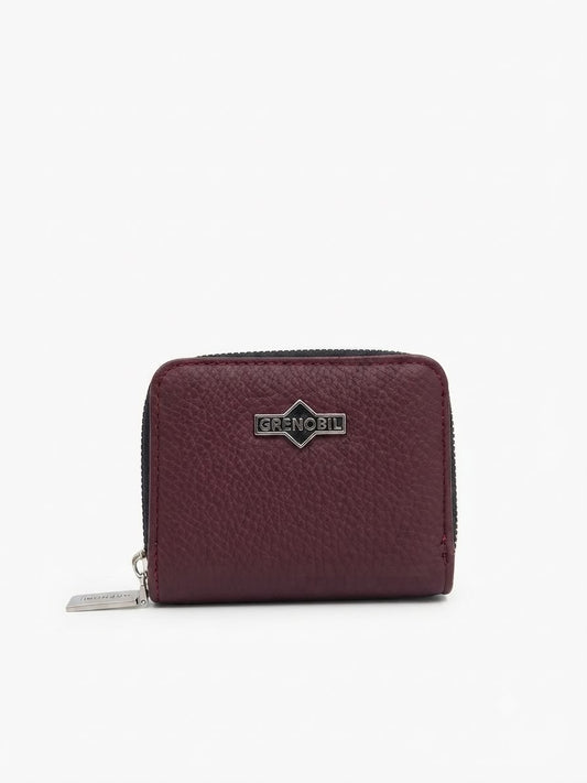 Cartera Dama compacta color vino