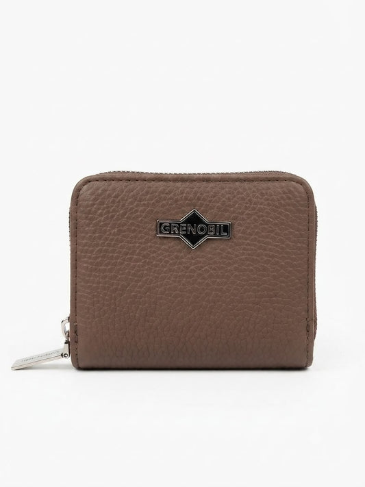 Cartera dama compacta color taupe