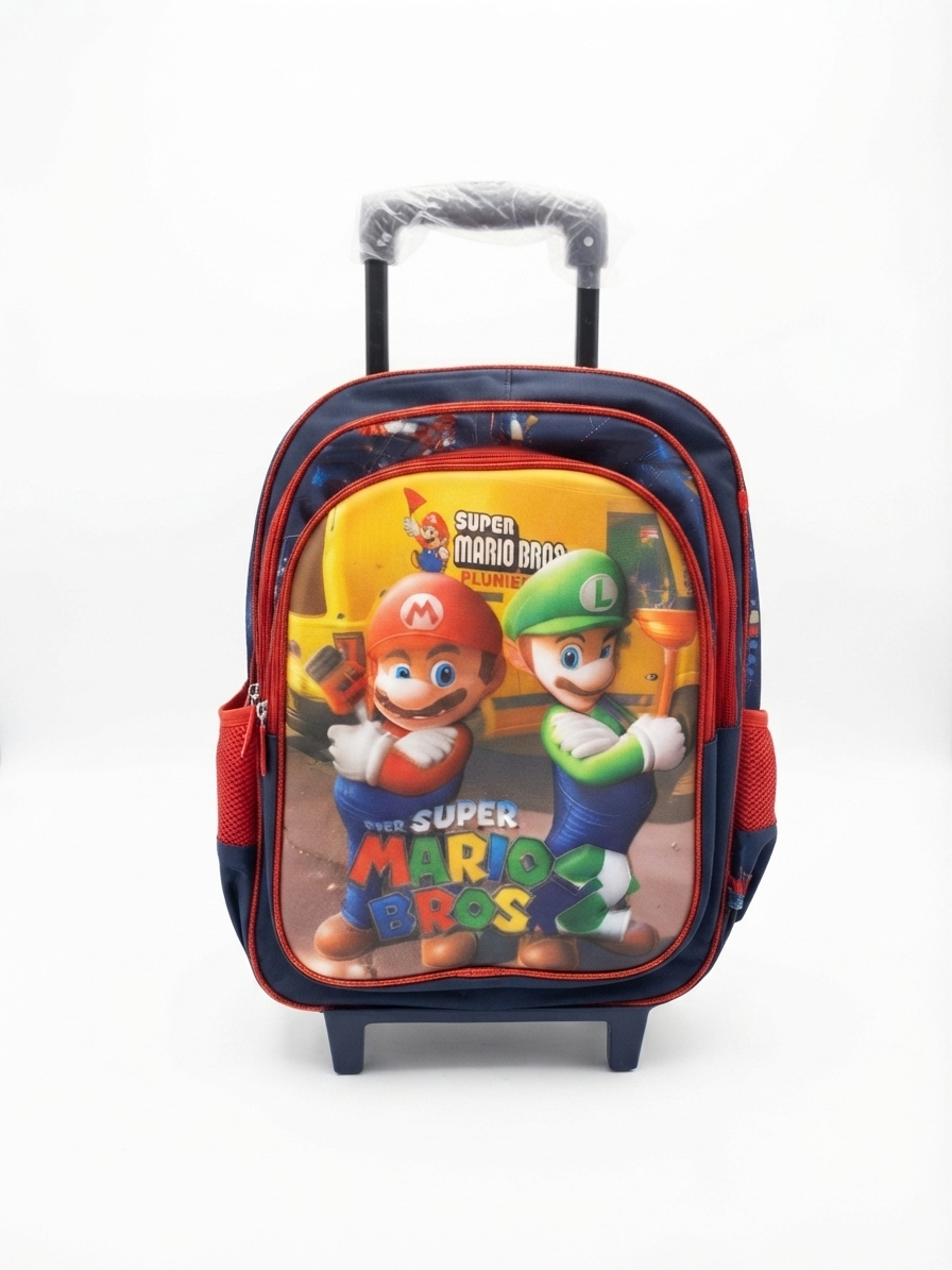 Mochila escolar temática Mario Bros