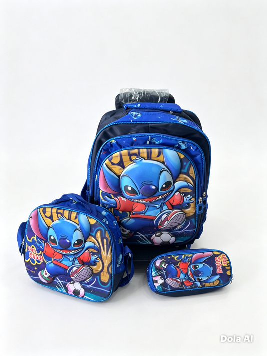 Set mochila stitch 3 piezas