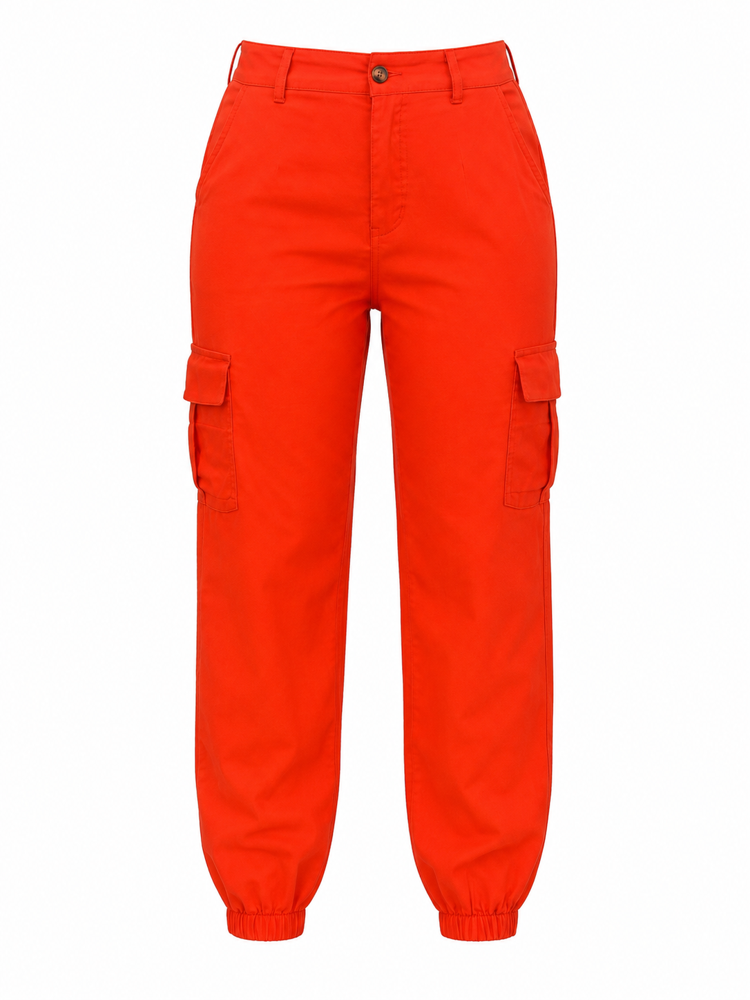 Pantalón Dama Jogger naranja fosforescente