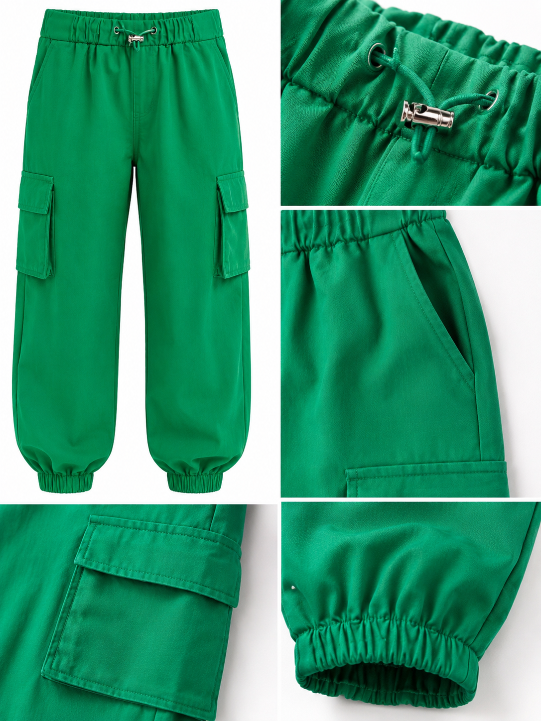 Pantalón Dama chico mediano cargo verde