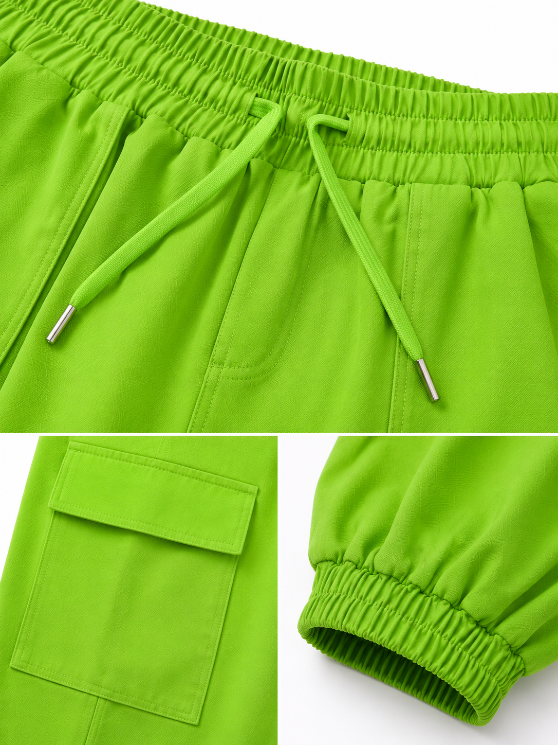 Pantalón Dama chico mediano verde neón