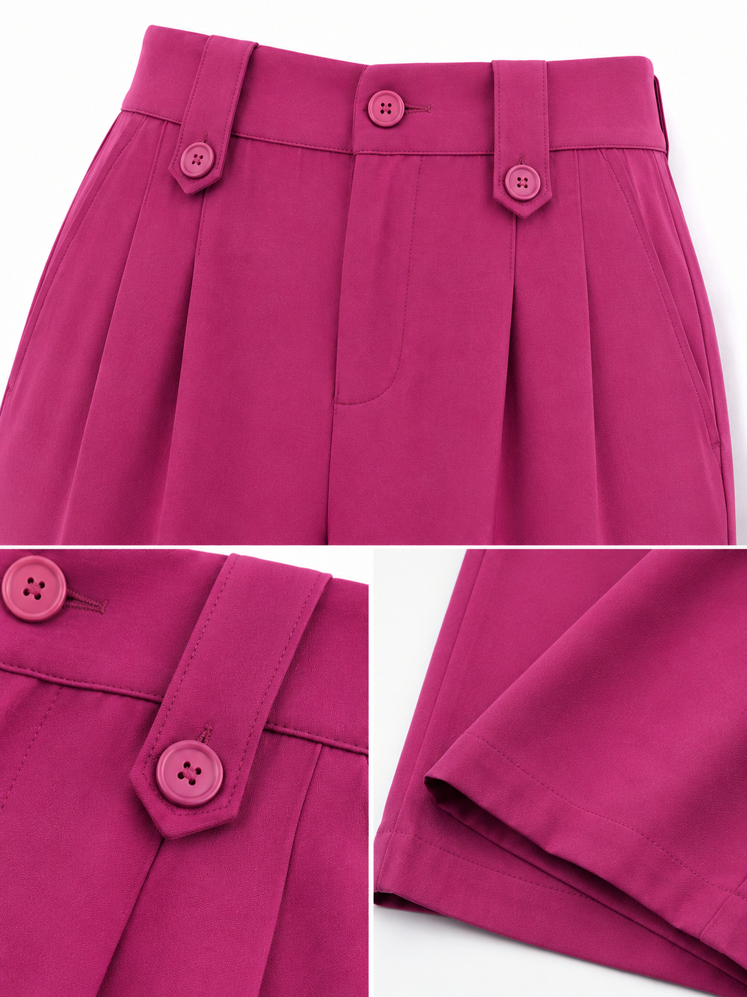 Pantalón Dama vestir color bugambilia chico