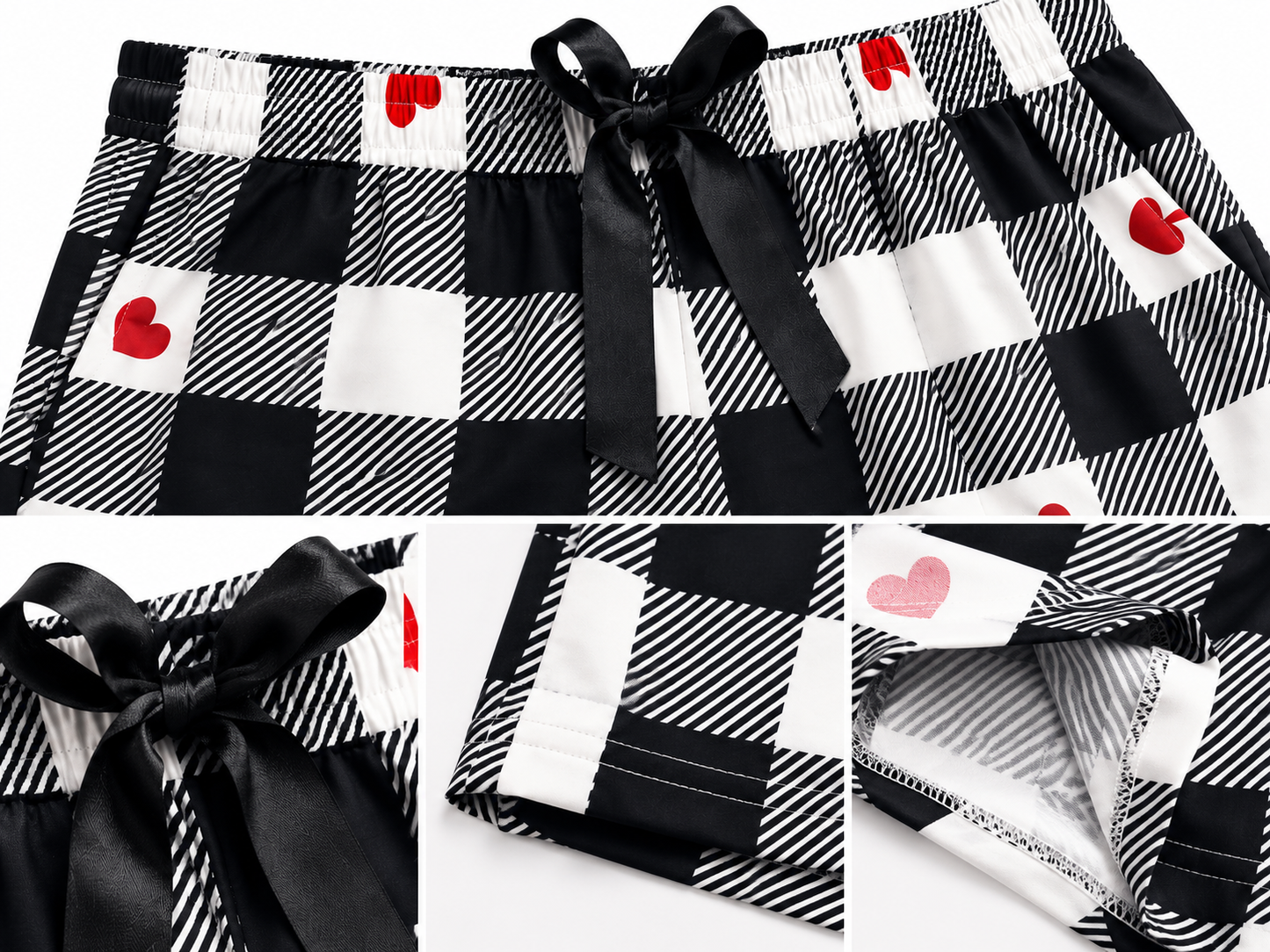 Short pijama Dama chica cuadros