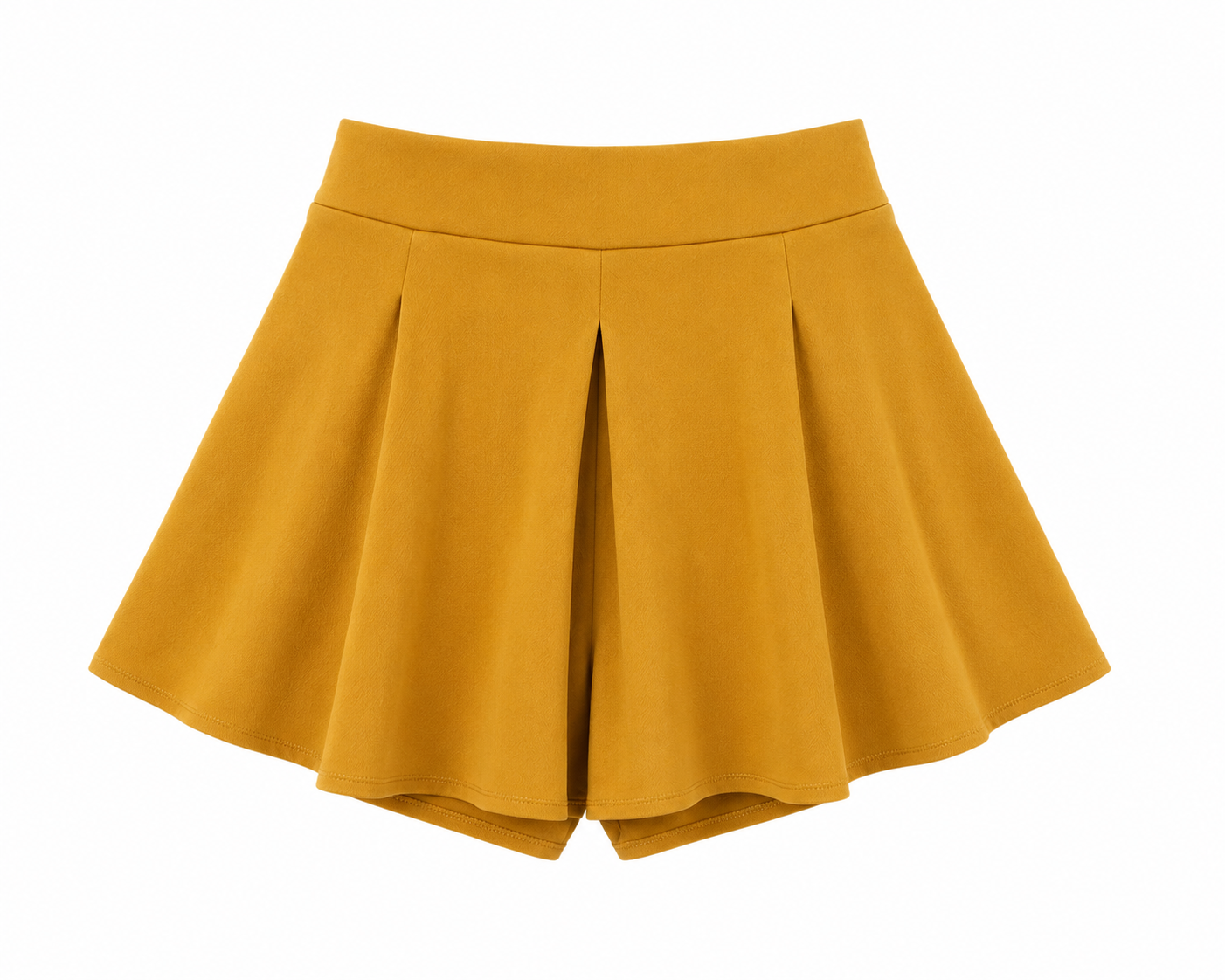 Short falda Dama chica mostaza