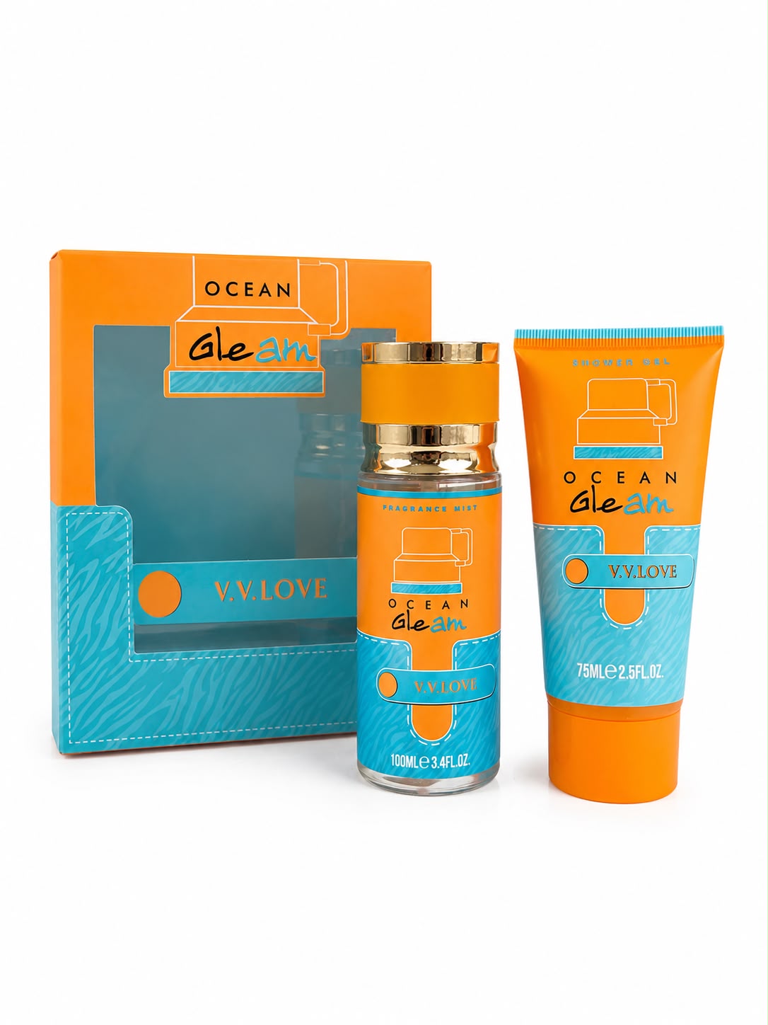 Set Perfume Caballero Ocean Gleam – Fragancia + Shower Gel