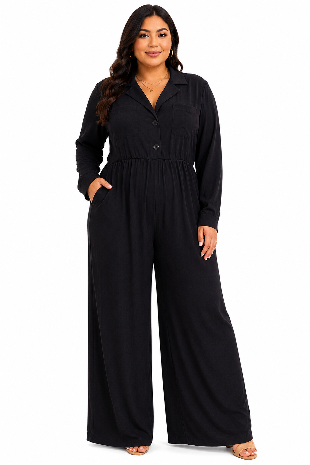 Palazzo casual elegante negro