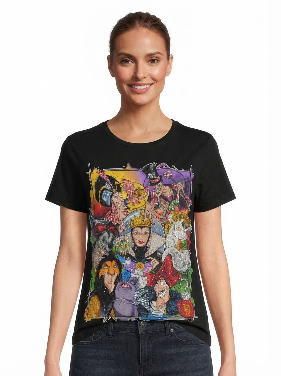 Blusa dama Villanos con pedrería