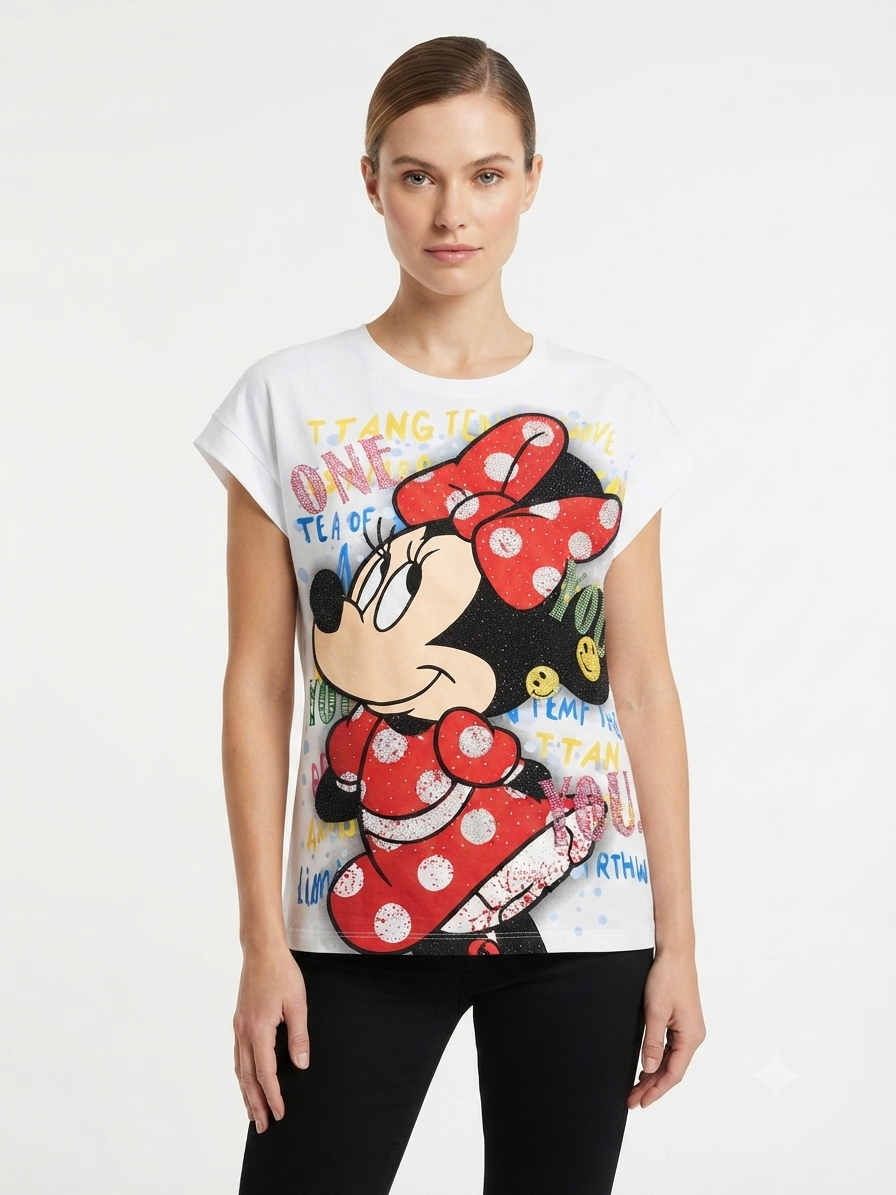 Blusa dama Minnie con pedrería