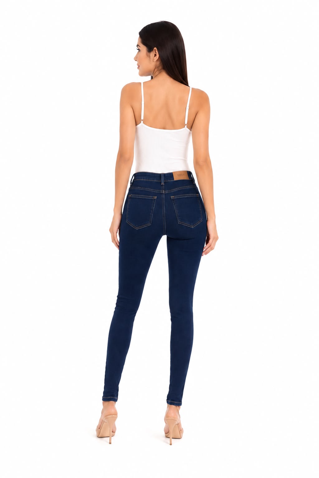 Pantalón Dama Mezclilla Skinny Fit Azul Oscuro