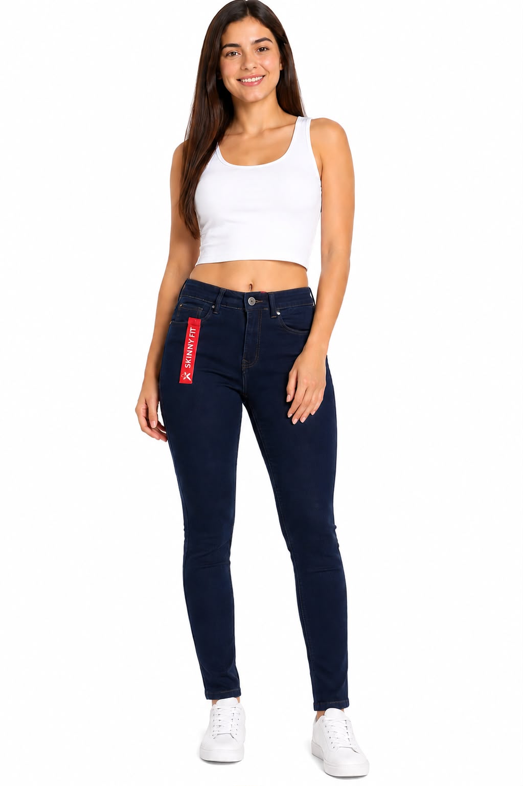 Pantalón Dama Mezclilla Skinny Fit Azul Índigo