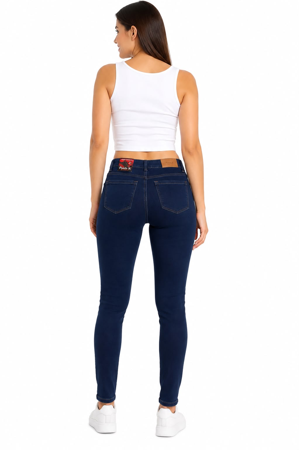 Pantalón Dama Mezclilla Skinny Fit Azul Índigo