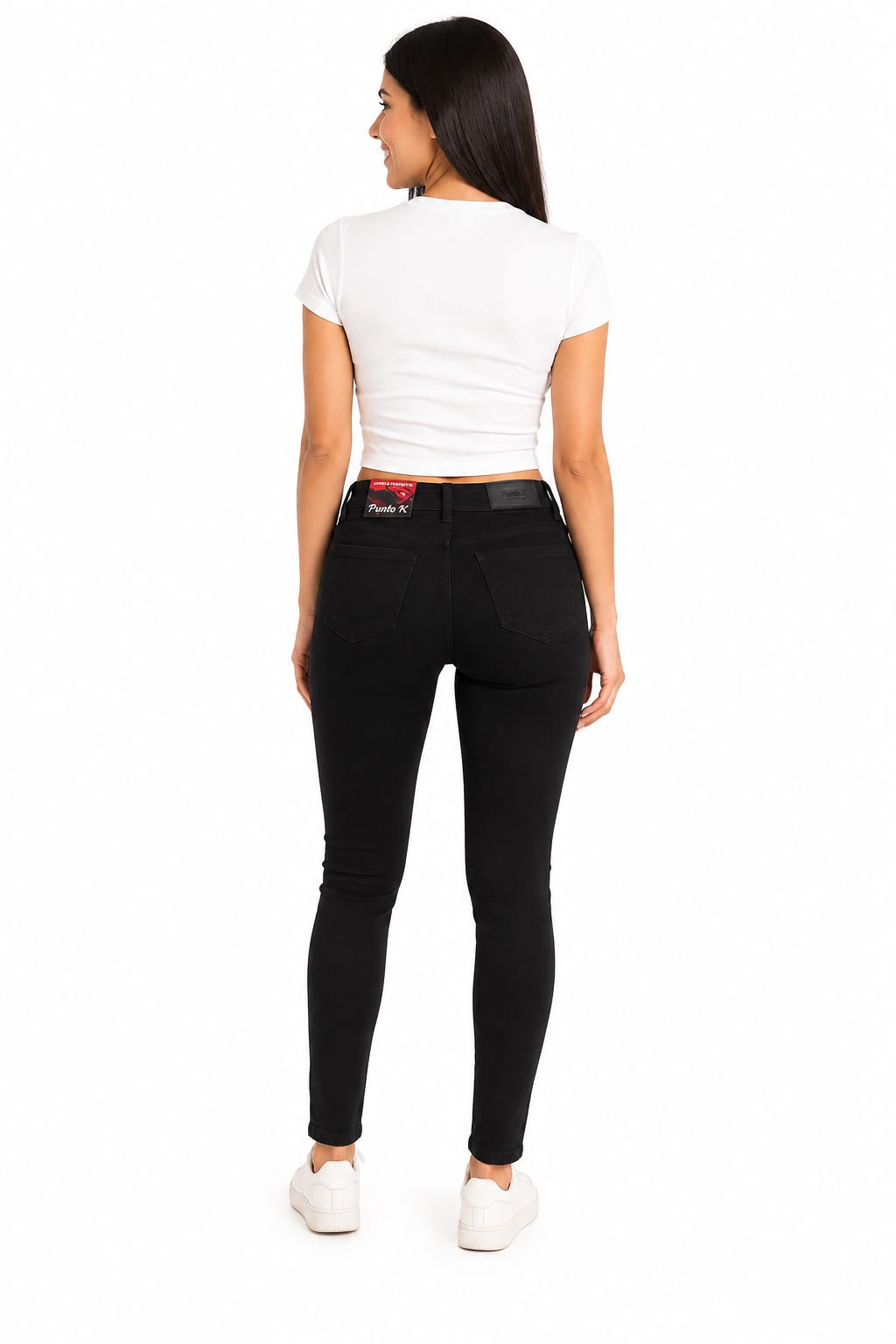 Pantalón Dama Mezclilla Skinny Fit Negro