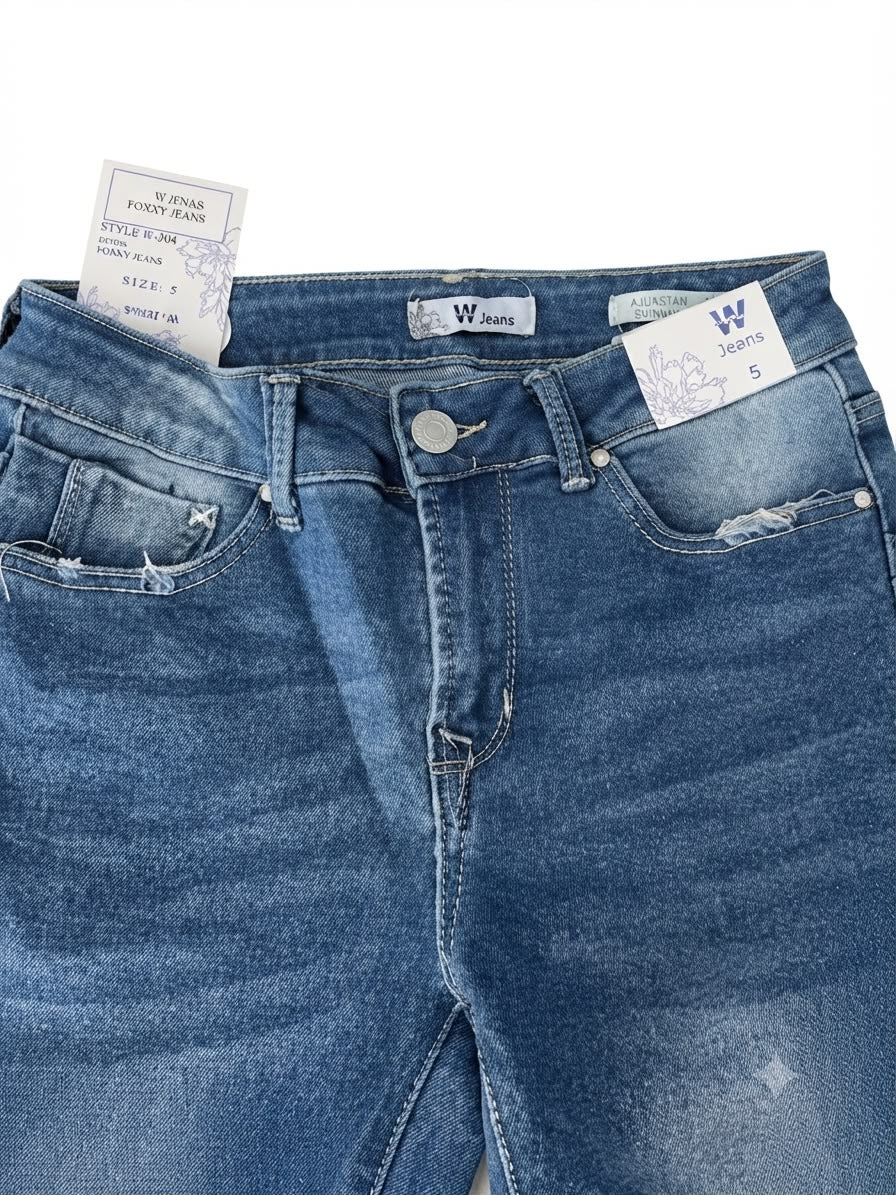 Pantalón dama mezclilla skinny básico de tiro alto