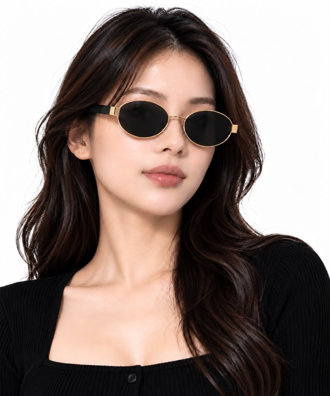 Lentes dama ovalados de estilo moderno