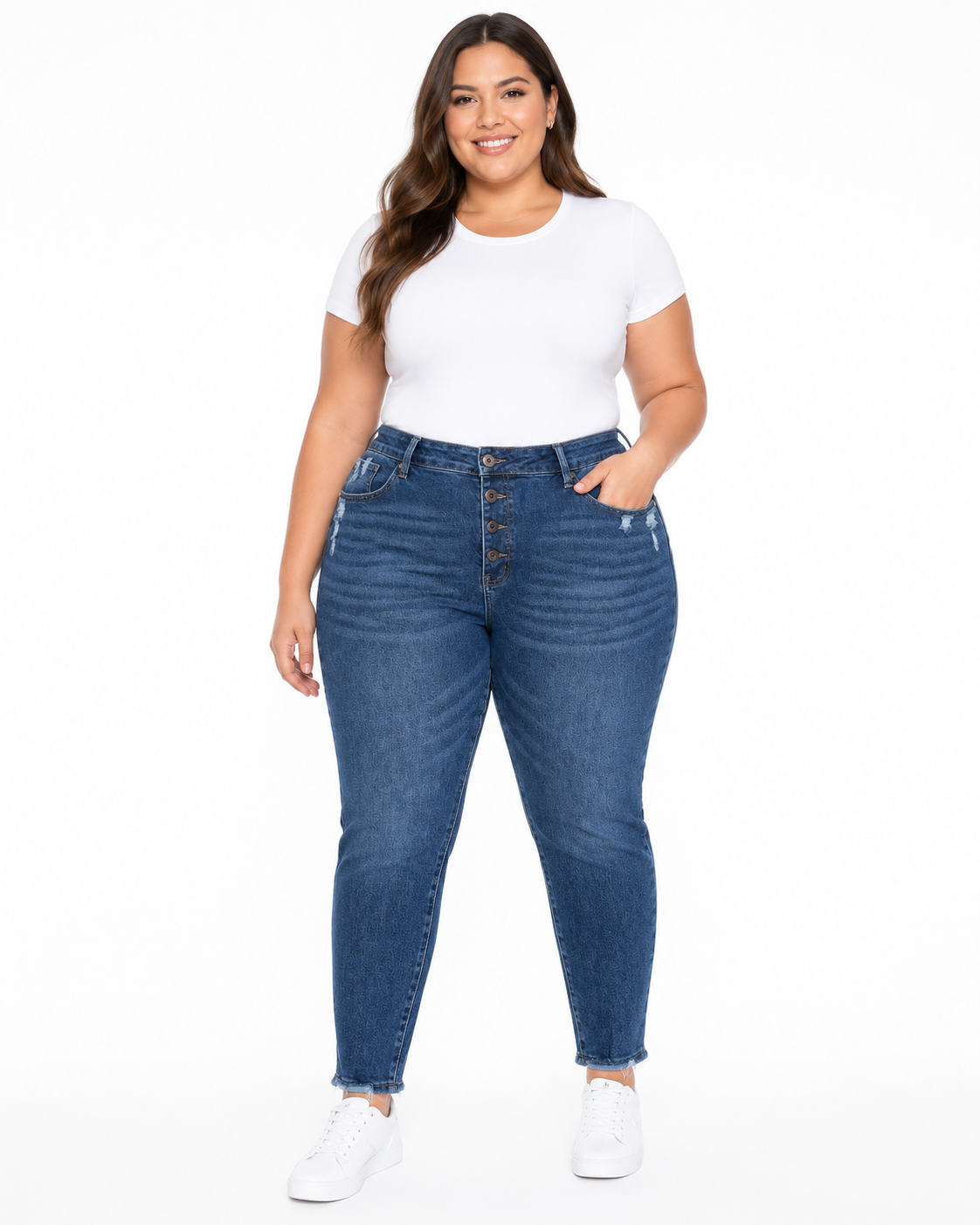 Pantalón Dama de mezclilla Botoness