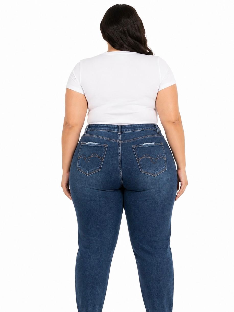 Pantalón dama mezclilla azul oscuro