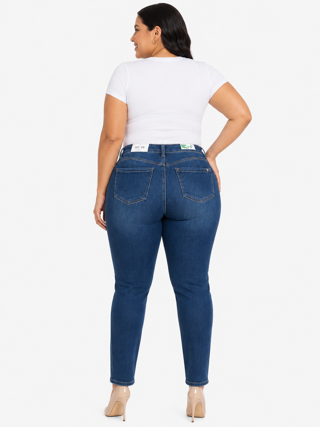 Pantalón dama mezclilla azul medio