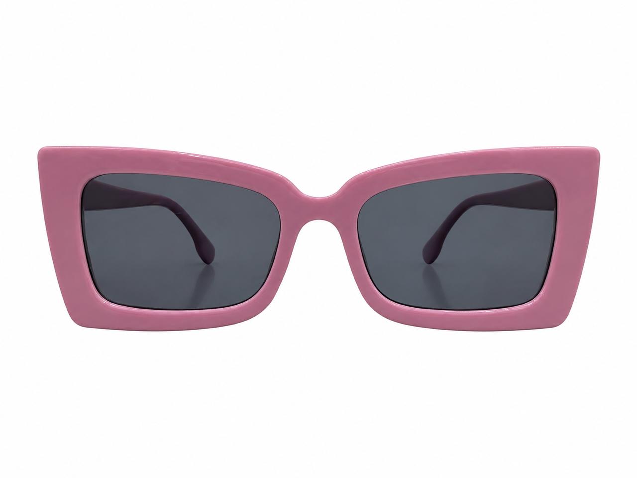 Lentes dama rectangulares rosa pastel