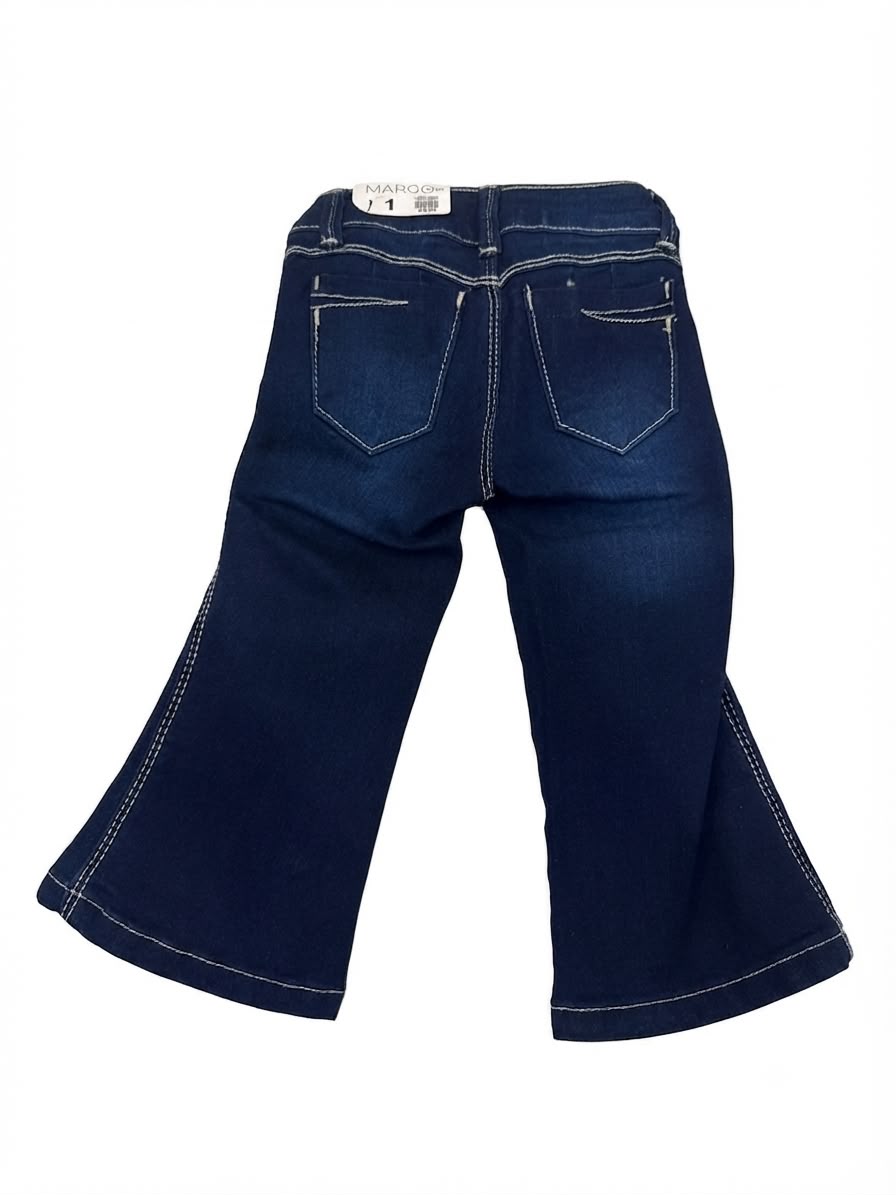Pantalón Niña mezclilla bordado estrellas