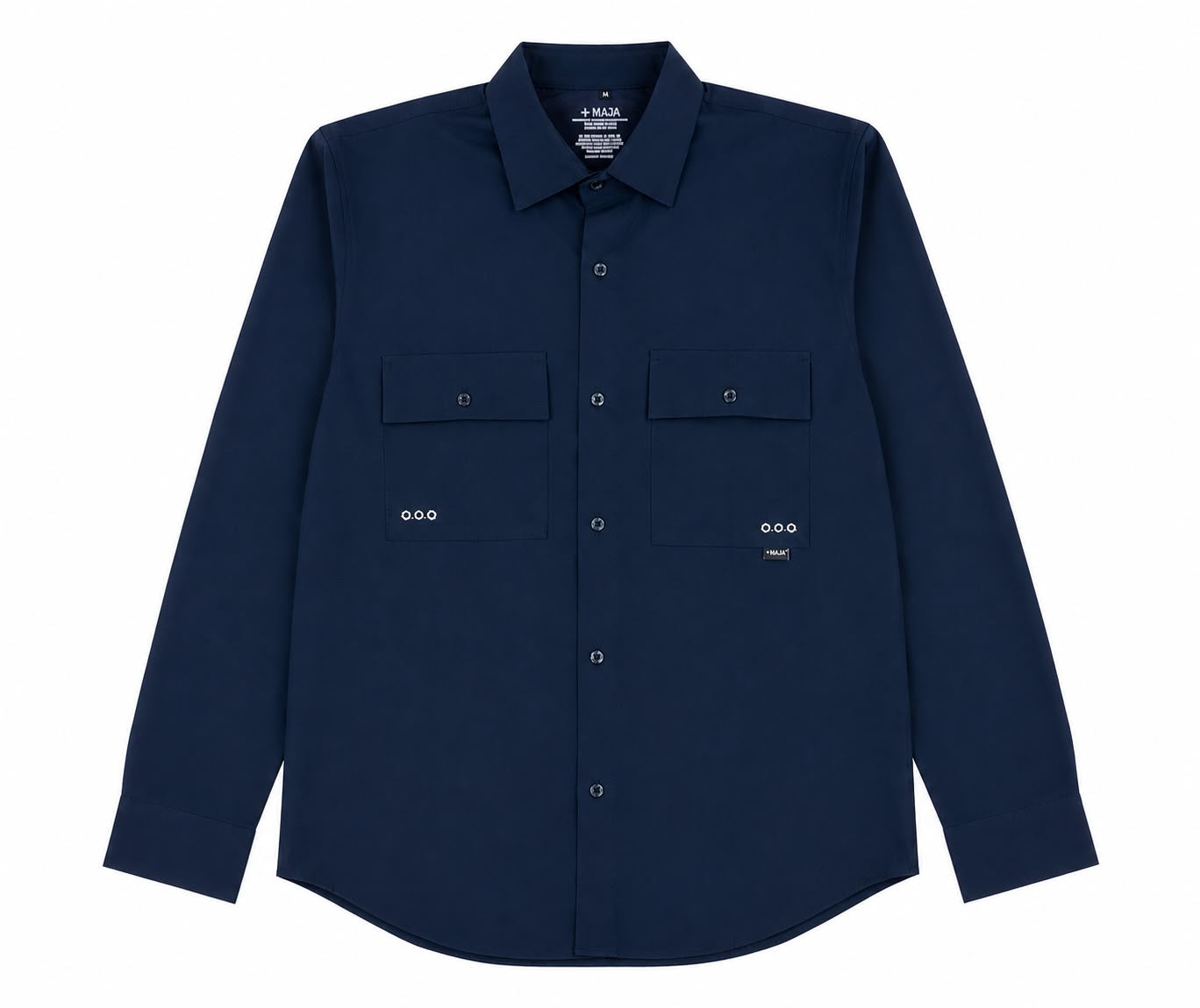 Camisa Caballero Azul Marino Manga Larga