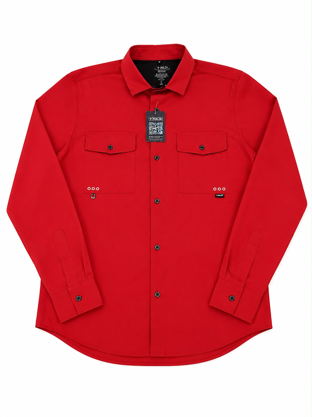 Camisa Caballero Roja Manga Larga