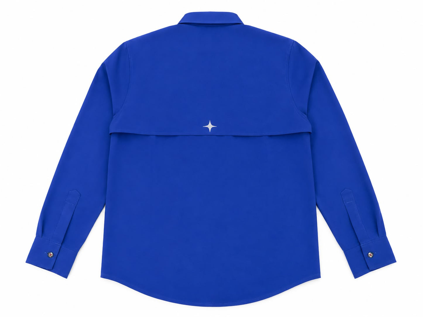 Camisa Caballero Azul Rey Manga Larga