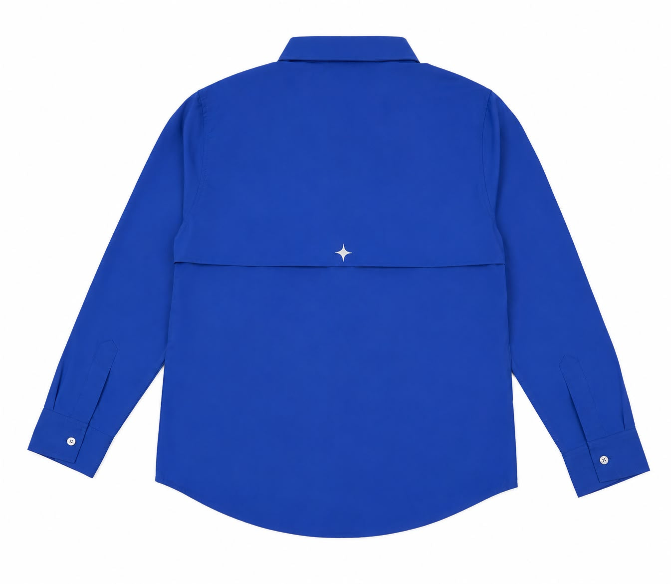 Camisa caballero azul rey manga larga 💙
