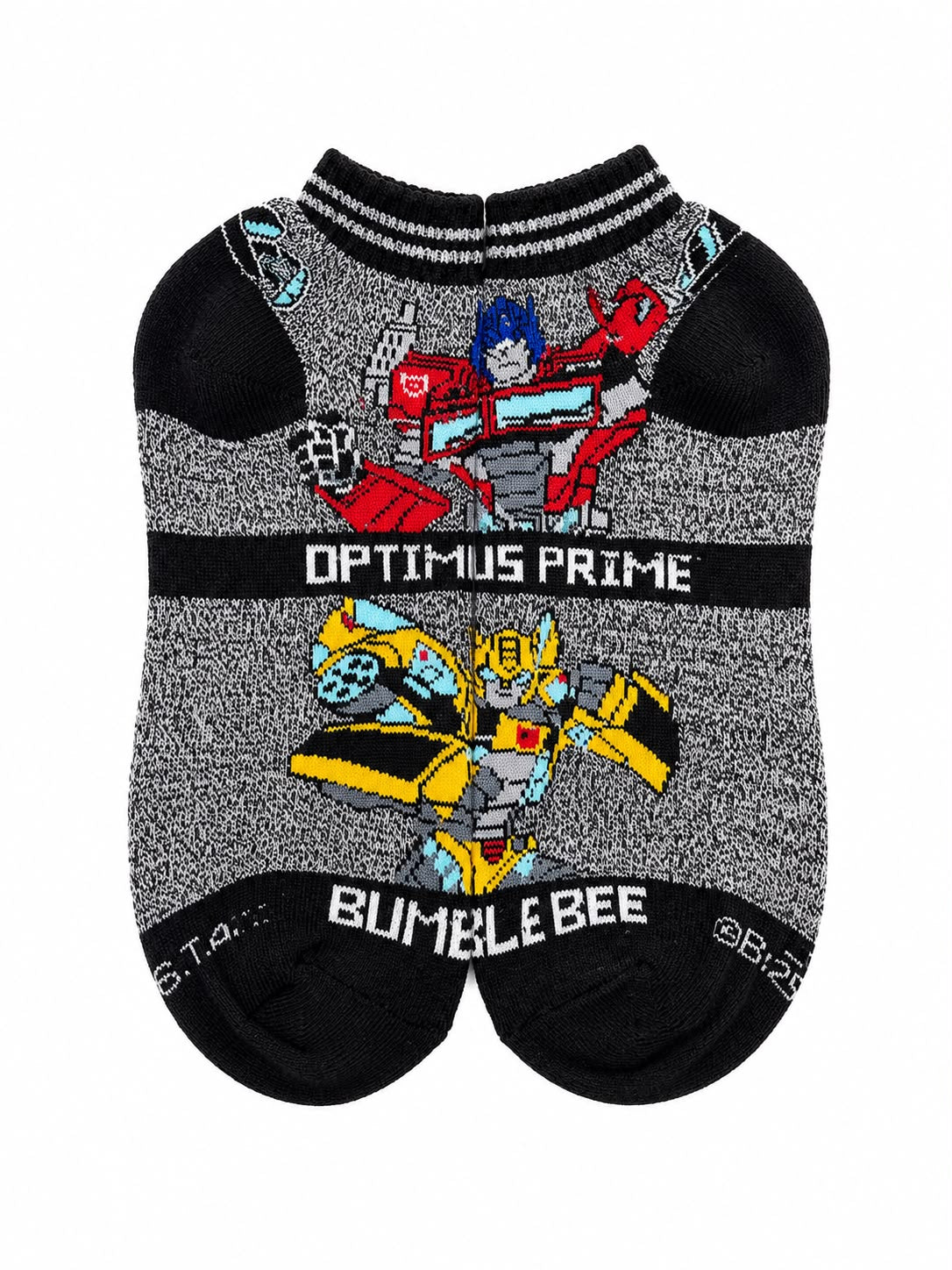Calceta corta diseño Optimus Prime y Bumblebee