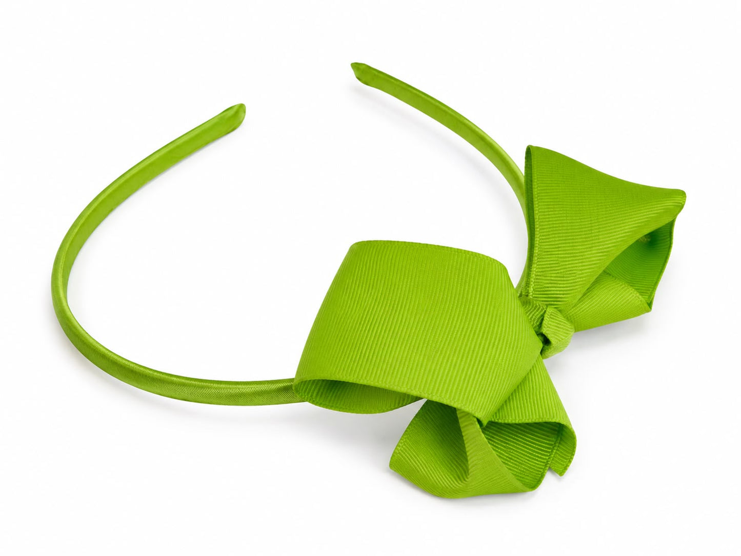 Diadema niña verde con moño