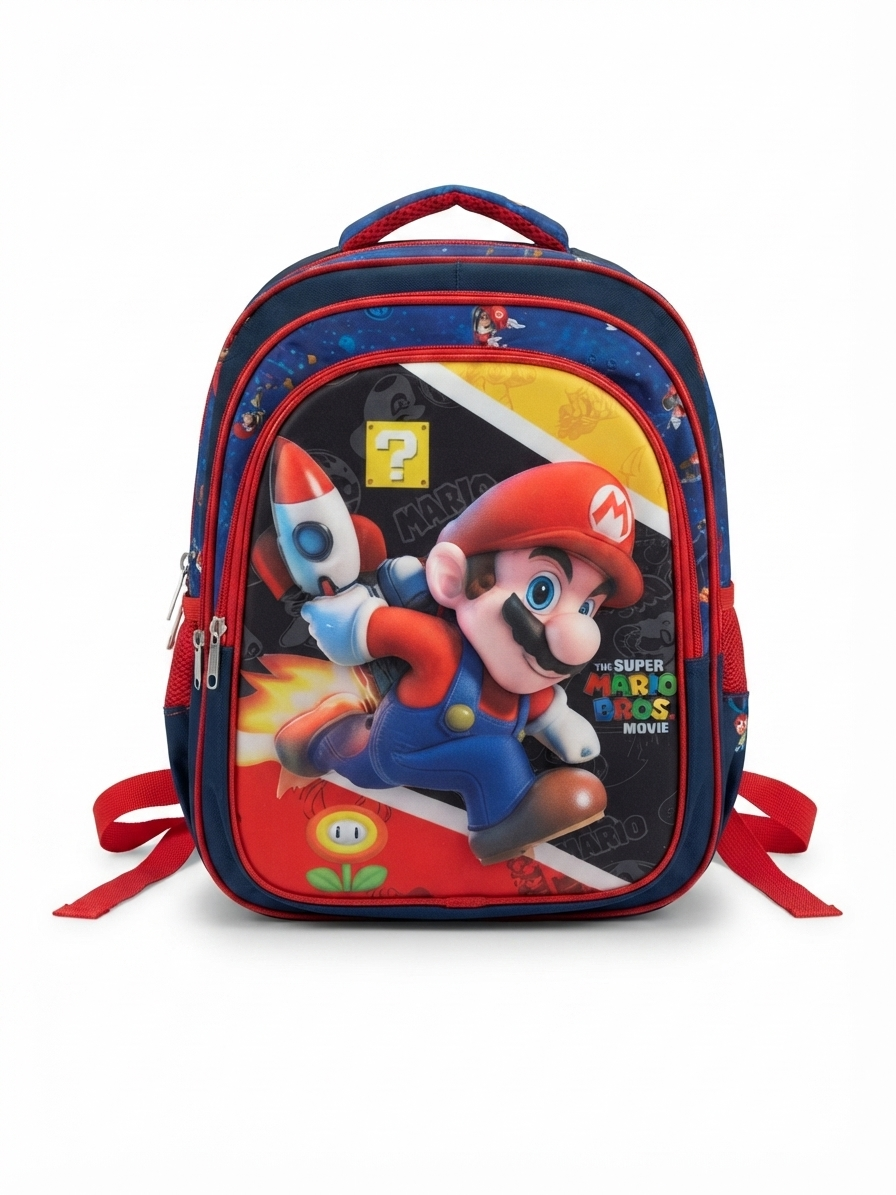 Mochila escolar infantil plomero aventurero
