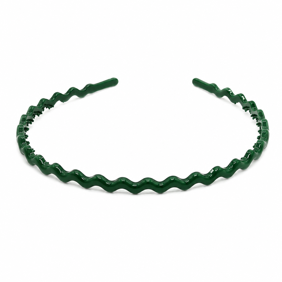 Diadema niña verde ondulada
