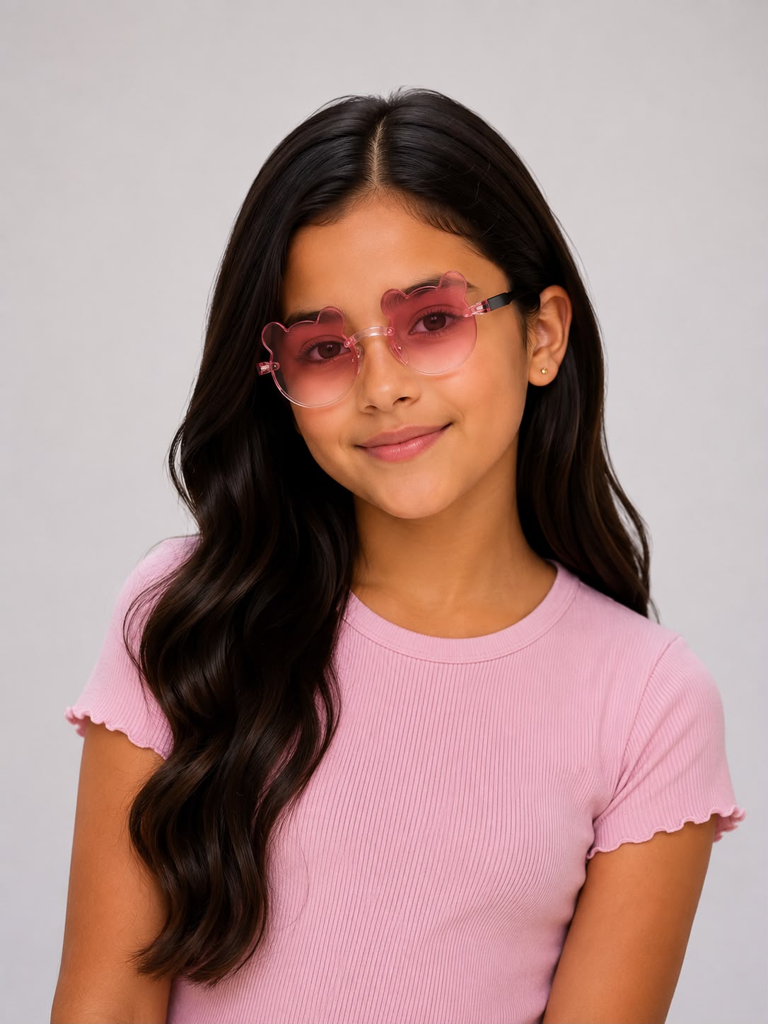 Lentes niña con diseño de osito degradado