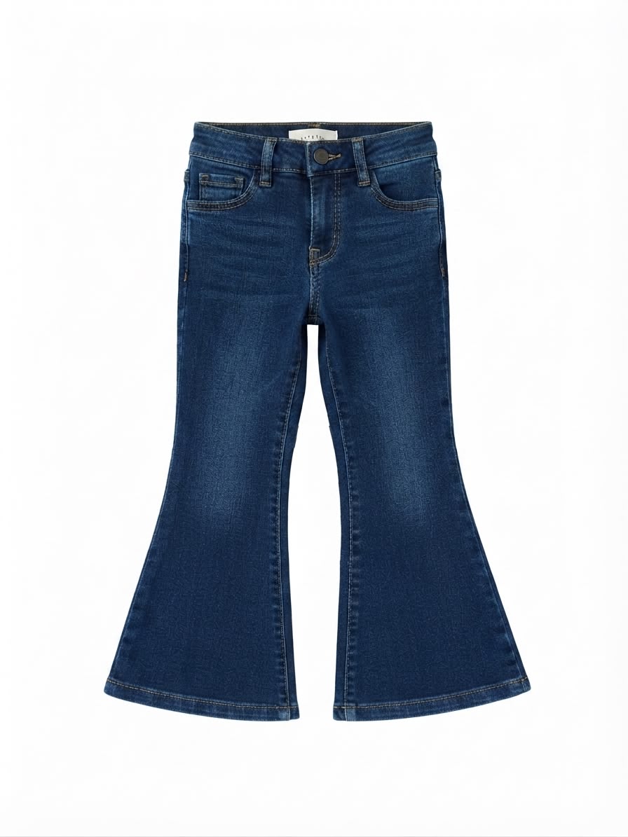 Pantalón Niña acampanado azul