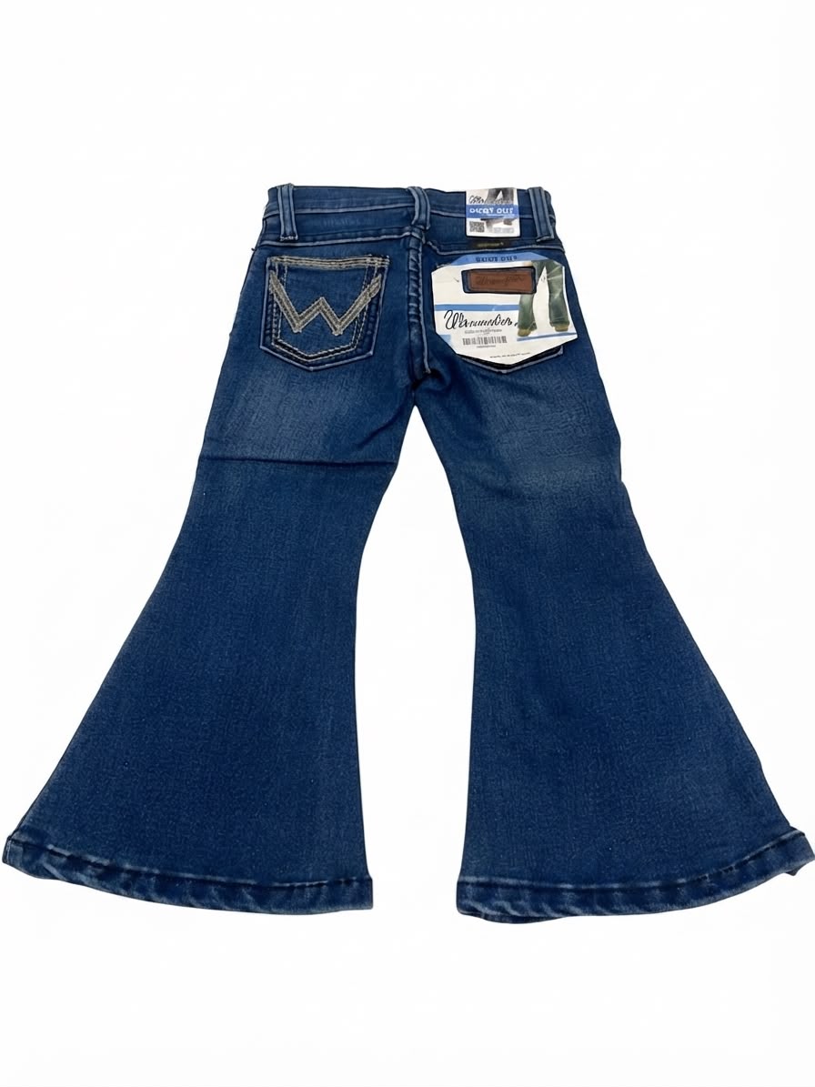 Pantalón Niña acampanado azul