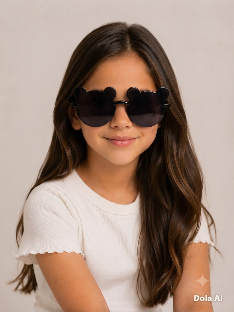Lentes de sol niña osito negros