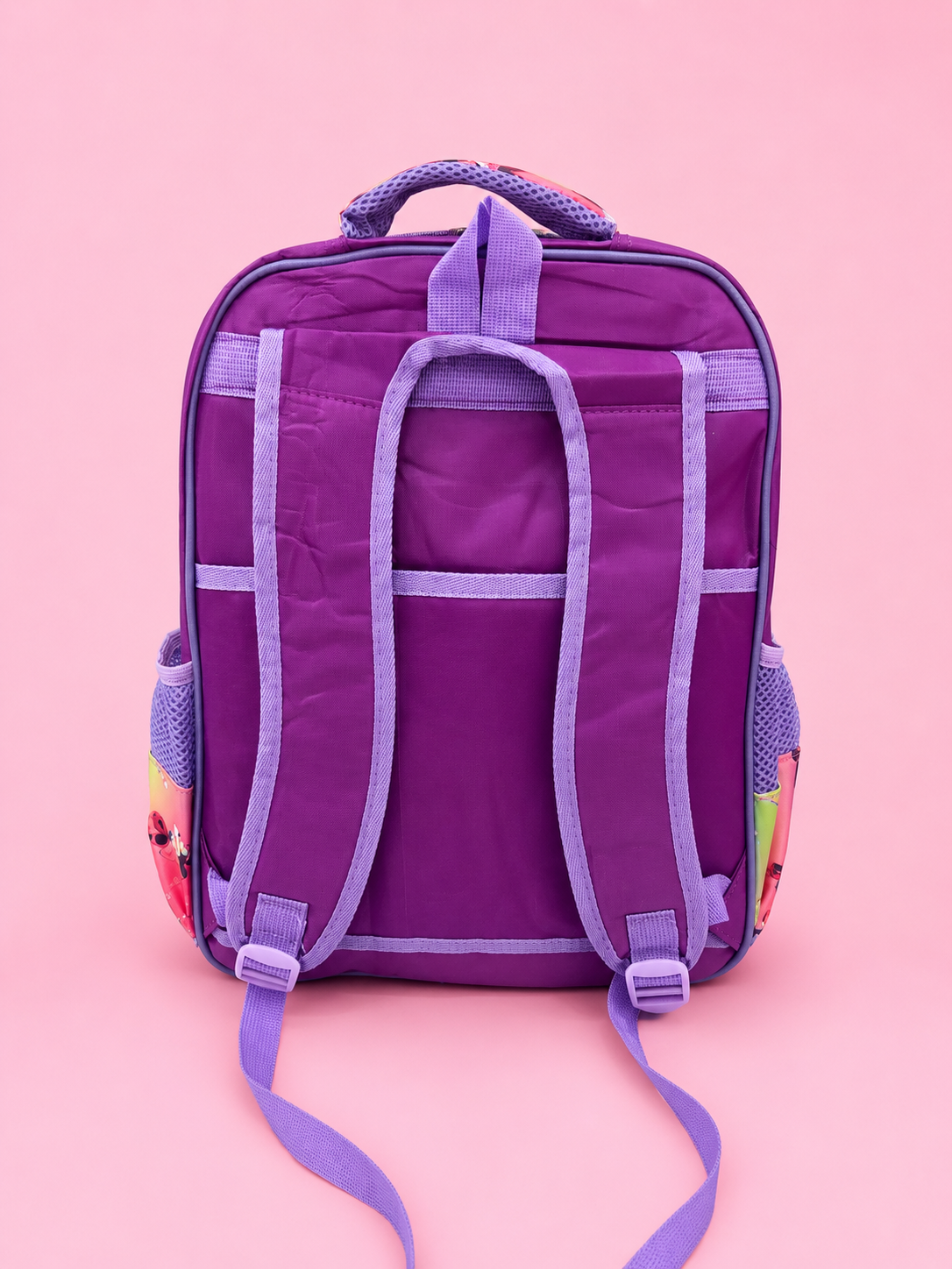 Mochila infantil de ratoncita con moño morado