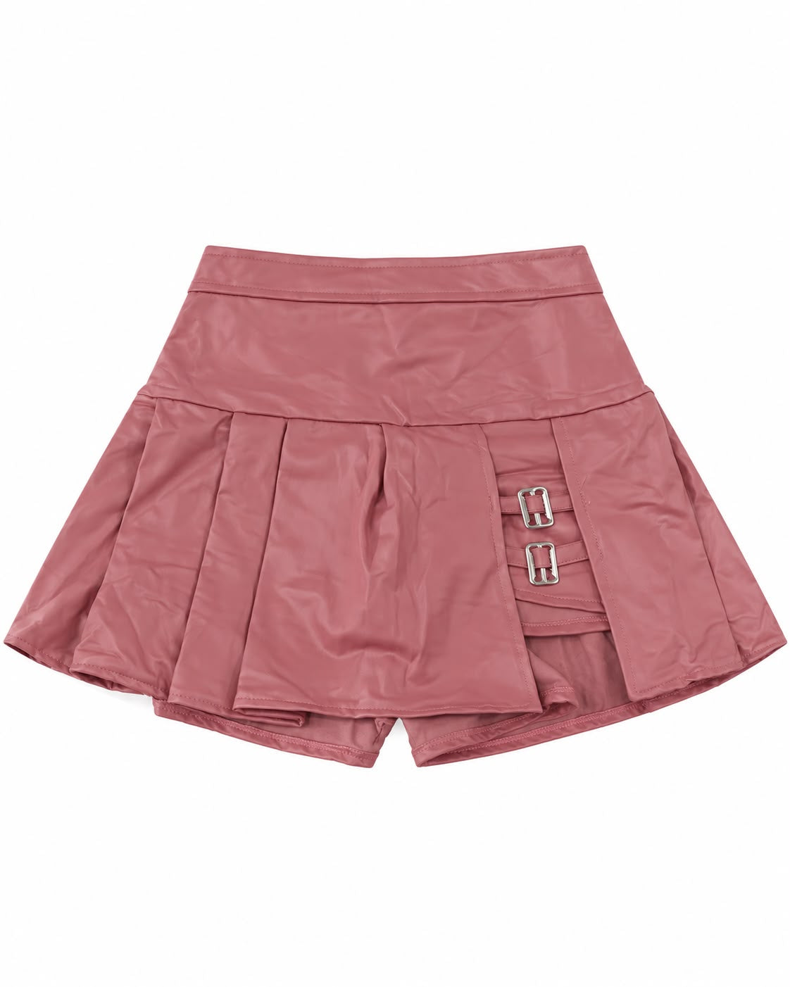 Set Niña de 2 Piezas Efecto Piel con Falda de Pliegues- OFERTA