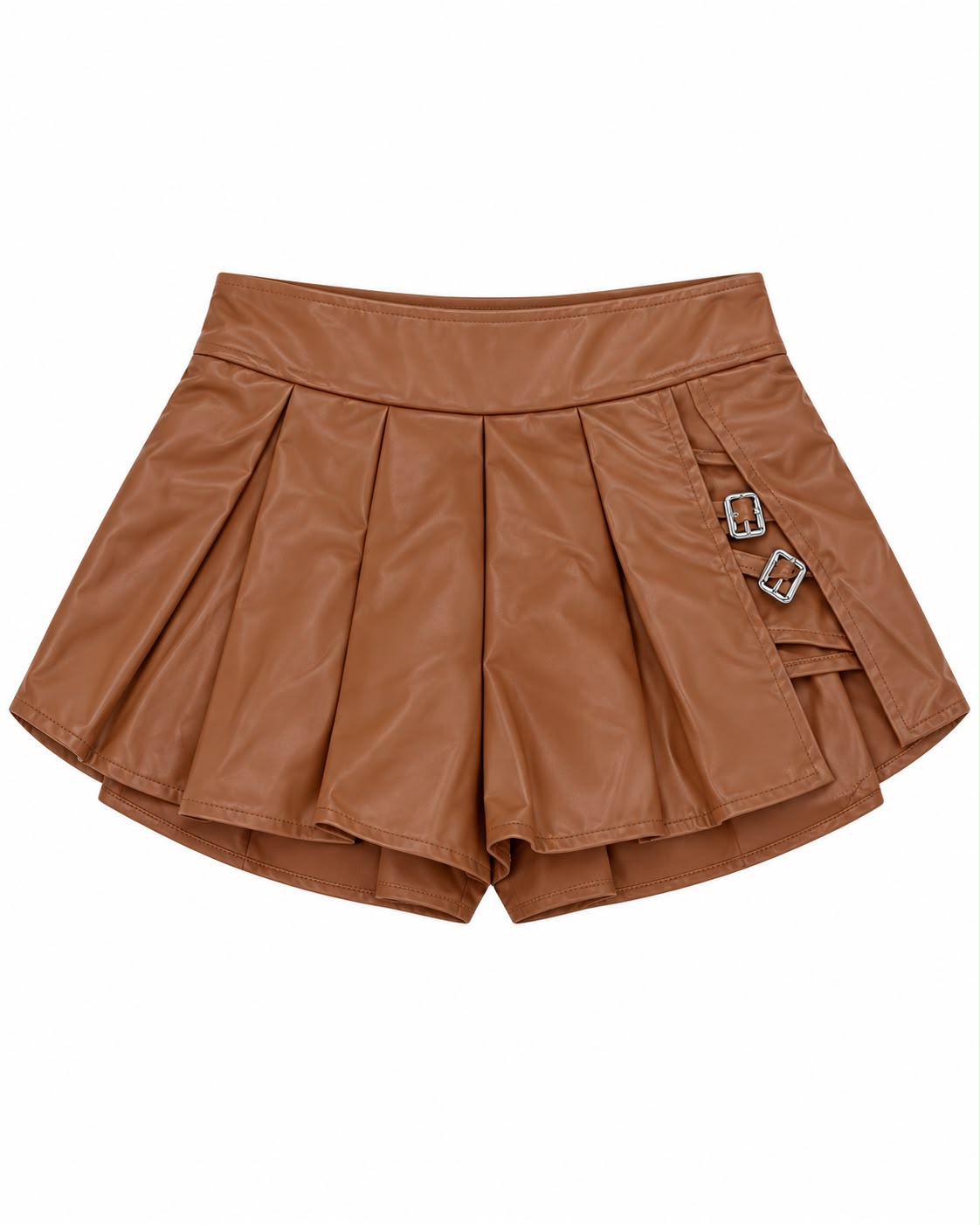 Set Niña de 2 Piezas Efecto Piel con Falda de Pliegues- OFERTA