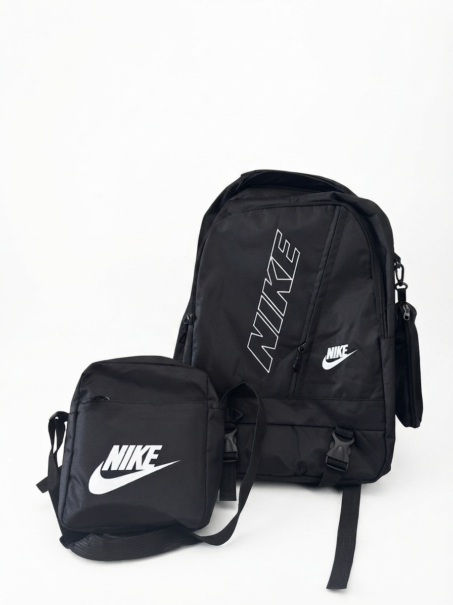 Mochila juvenil con bolsa cruzada