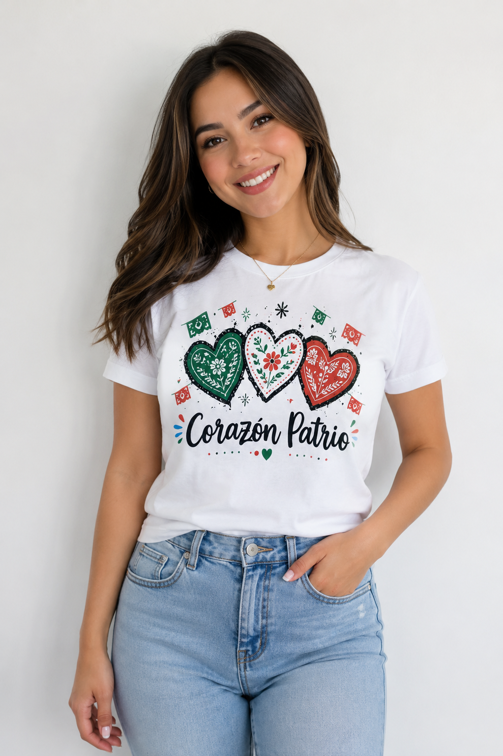🇲🇽 Playera patria dama Corazón Patrio