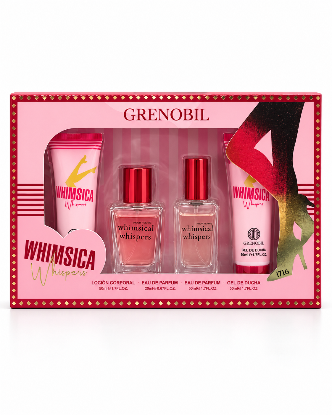 Perfume dama Whimsical Whispers – Set de 4 piezas