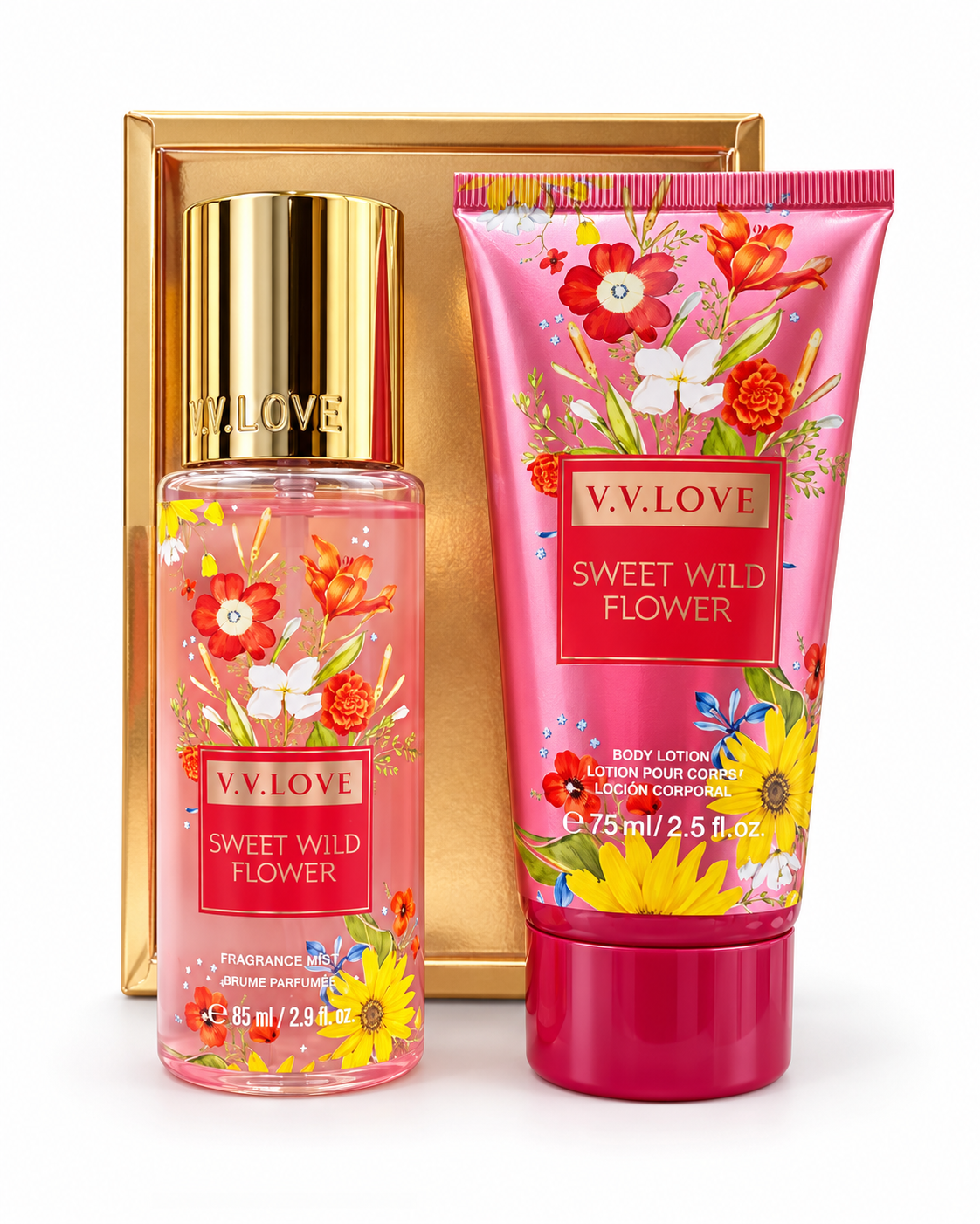 Perfume dama Sweet Wild Flower – Set de 2 piezas
