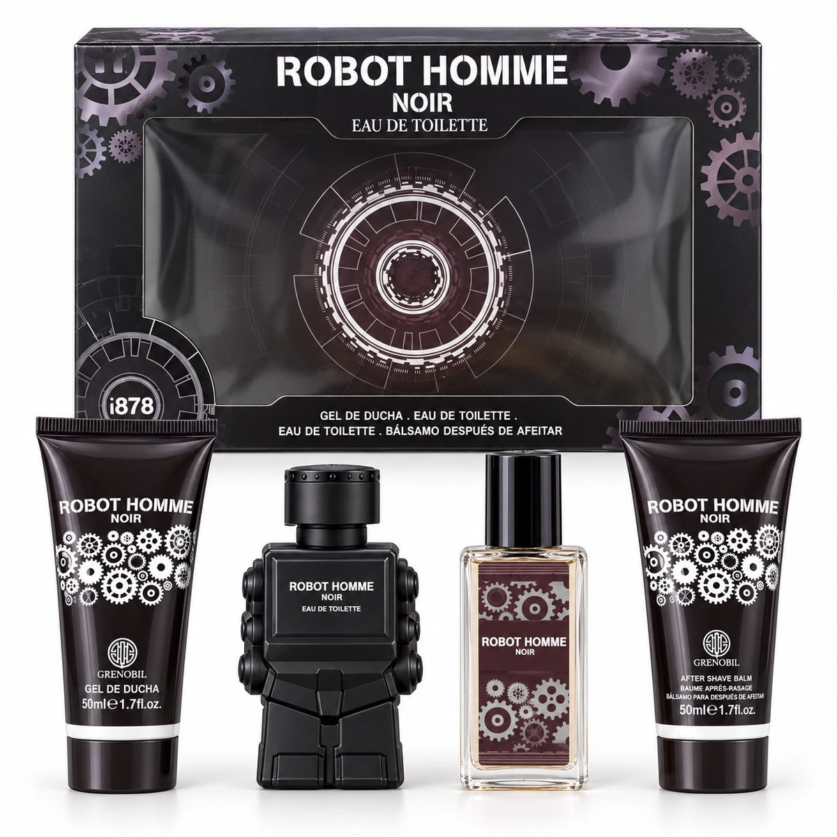 Perfume caballero – Set Poder Nocturno 4 Piezas 🖤
