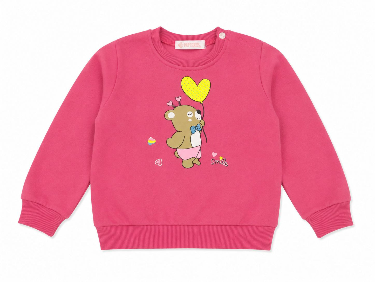 Set niña 3 piezas rosa con azul marino