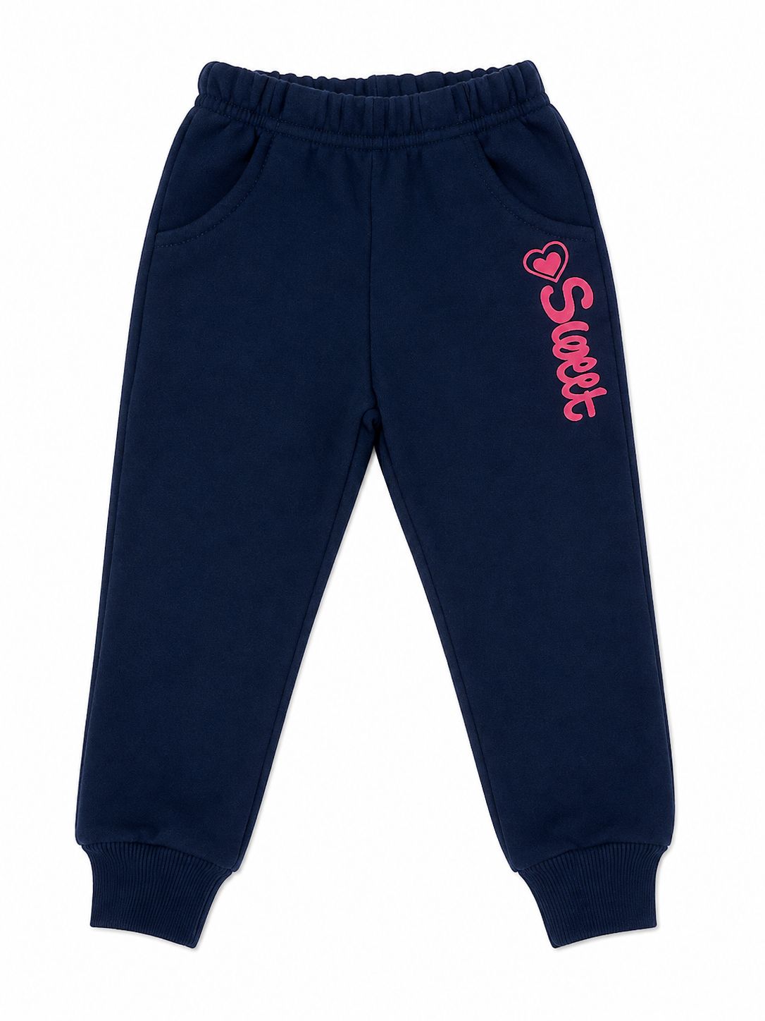 Set niña 3 piezas rosa con azul marino