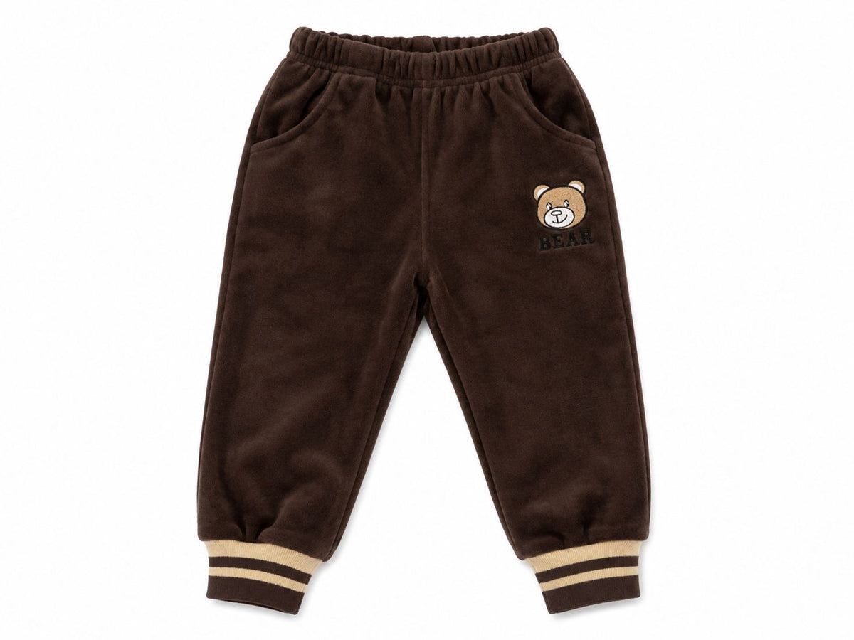 Set niño 3 piezas café con diseño de osito
