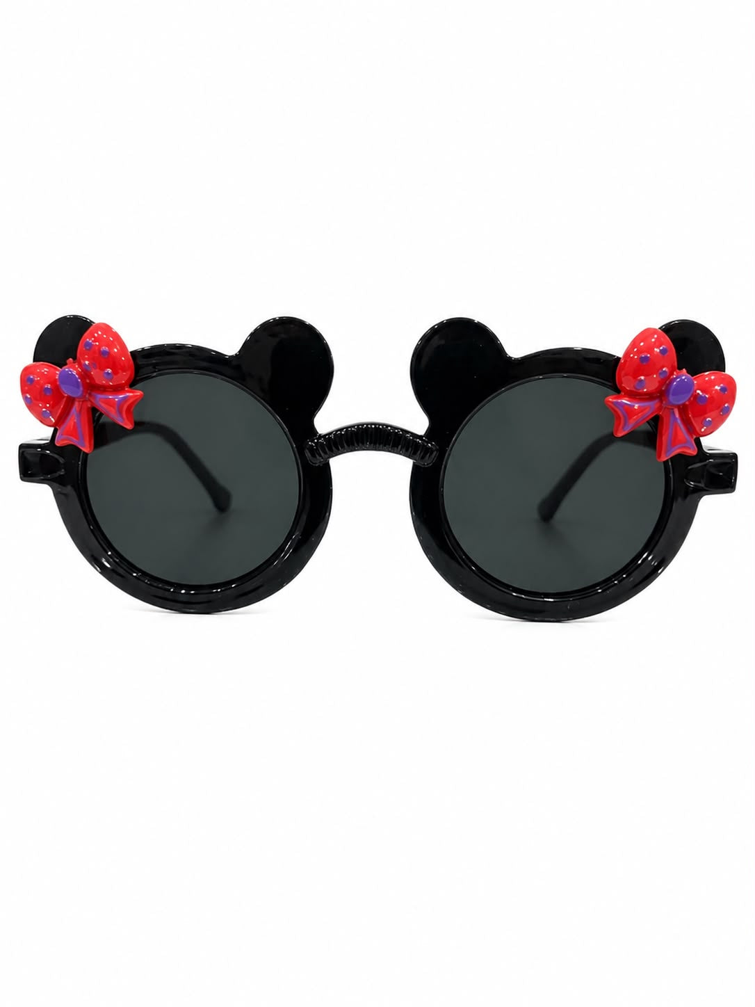 Lentes Infantiles Negros – Diseño con moñitos rojos 🖤🎀🕶️
